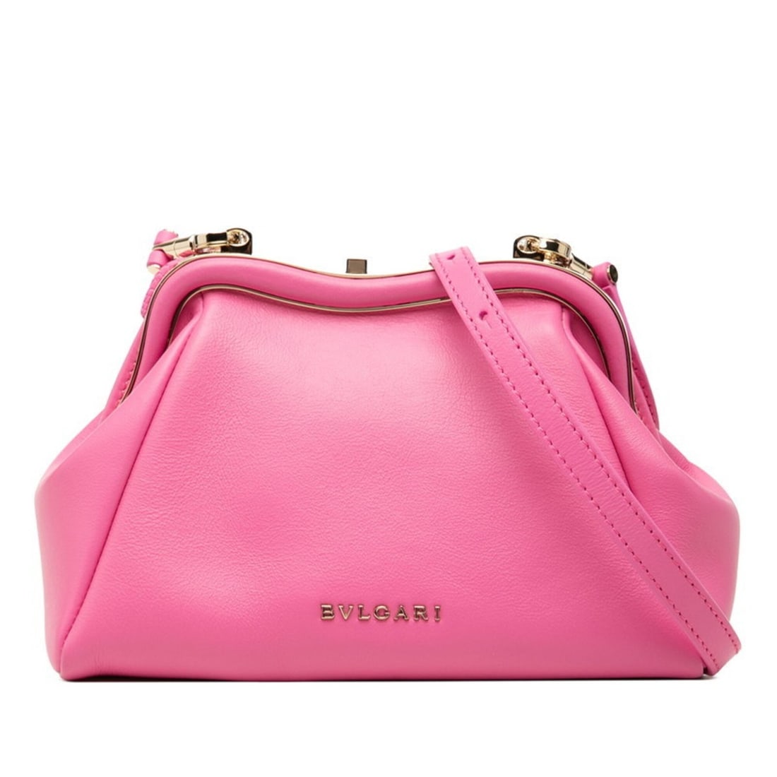 BVLGARI Serpentine Handbag Pouch Crossbody Shoulder Bag Pink Leather Women's: --- Catalog ---Category: SizeSize (HxWxD): 13.5cm x 19.5cm x 10cm / 5.31'' x 7.67'' x 3.93''Category: DesignType: Handbag, Pouch, Shoulder bagColor: PinkGender: WomenMaterial: Leather Category: Genera