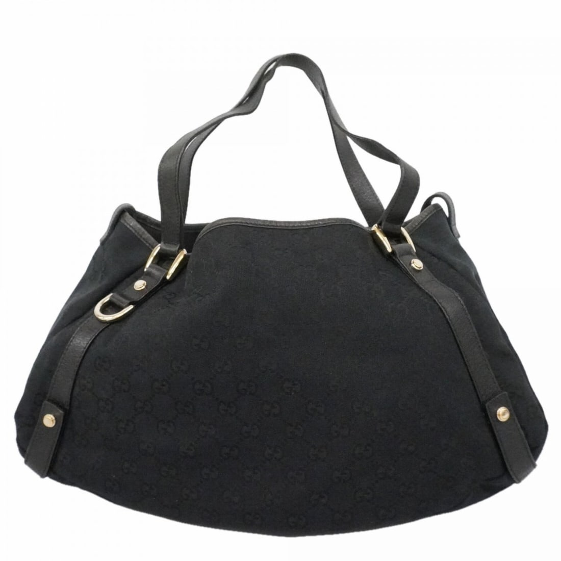 Gucci GG Canvas Tote Bag 130736, Black, Women's: --- Catalog ---Category: SizeSize (HxWxD): 25cm x 41cm x 9.5cm / 9.84'' x 16.14'' x 3.74''Category: DesignType: Tote bagColor: BlackGender: WomenMaterial: Canvas Hardware Color: GoldCategory: GeneralM