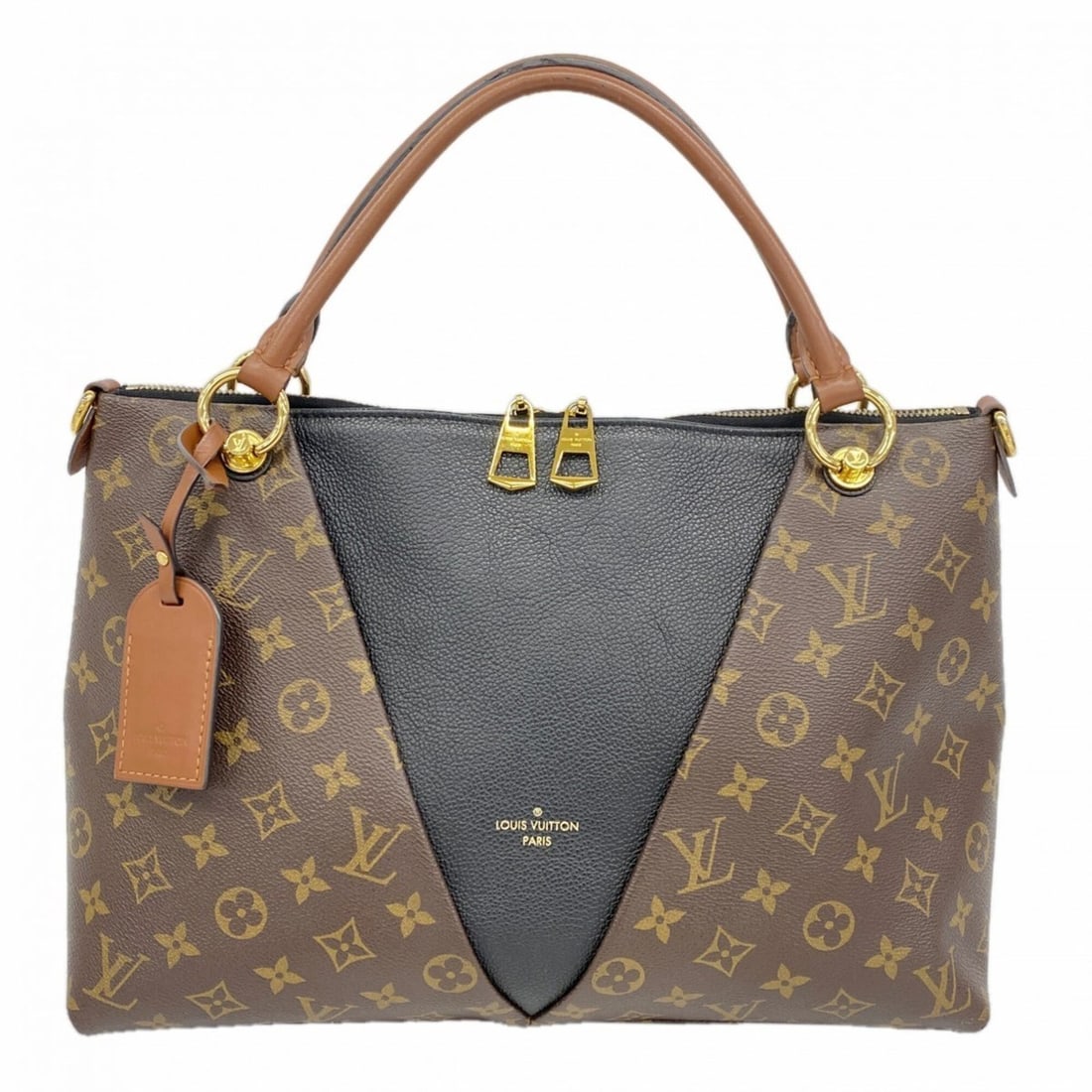 Louis Vuitton Monogram V Tote MM Handbag M43948 Brown Women's: --- Catalog ---Category: SizeSize (HxWxD): 26cm x 34.5cm x 11cm / 10.23'' x 13.58'' x 4.33''Category: DesignType: HandbagColor: BrownGender: WomenCategory: GeneralMPN: M43948Brand: Louis Vuitton--- It