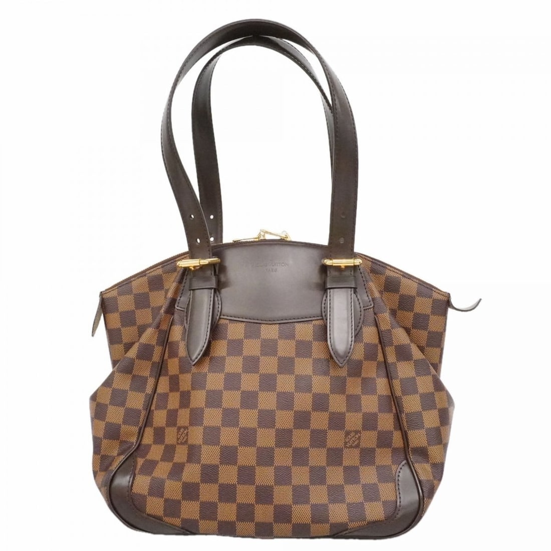 Louis Vuitton Damier Verona MM Handbag N41118 Ebene Women's: --- Catalog ---Category: SizeSize (HxWxD): 30cm x 29cm x 17cm / 11.81'' x 11.41'' x 6.69''Category: DesignType: HandbagColor: EbeneGender: WomenCategory: GeneralMPN: N41118Brand: Louis Vuitton--- Item