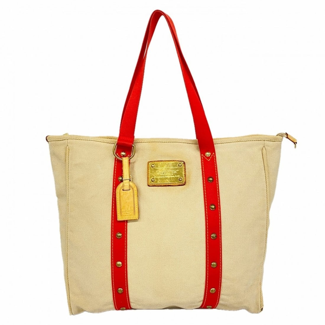Louis Vuitton Antigua Line Cabas GM Tote Bag M40032 Beige Women's: --- Catalog ---Category: SizeSize (HxWxD): 37cm x 39cm x 10cm / 14.56'' x 15.35'' x 3.93''Category: DesignType: Tote bagColor: BeigeGender: WomenCategory: GeneralMPN: M40032Brand: Louis Vuitton--- Ite