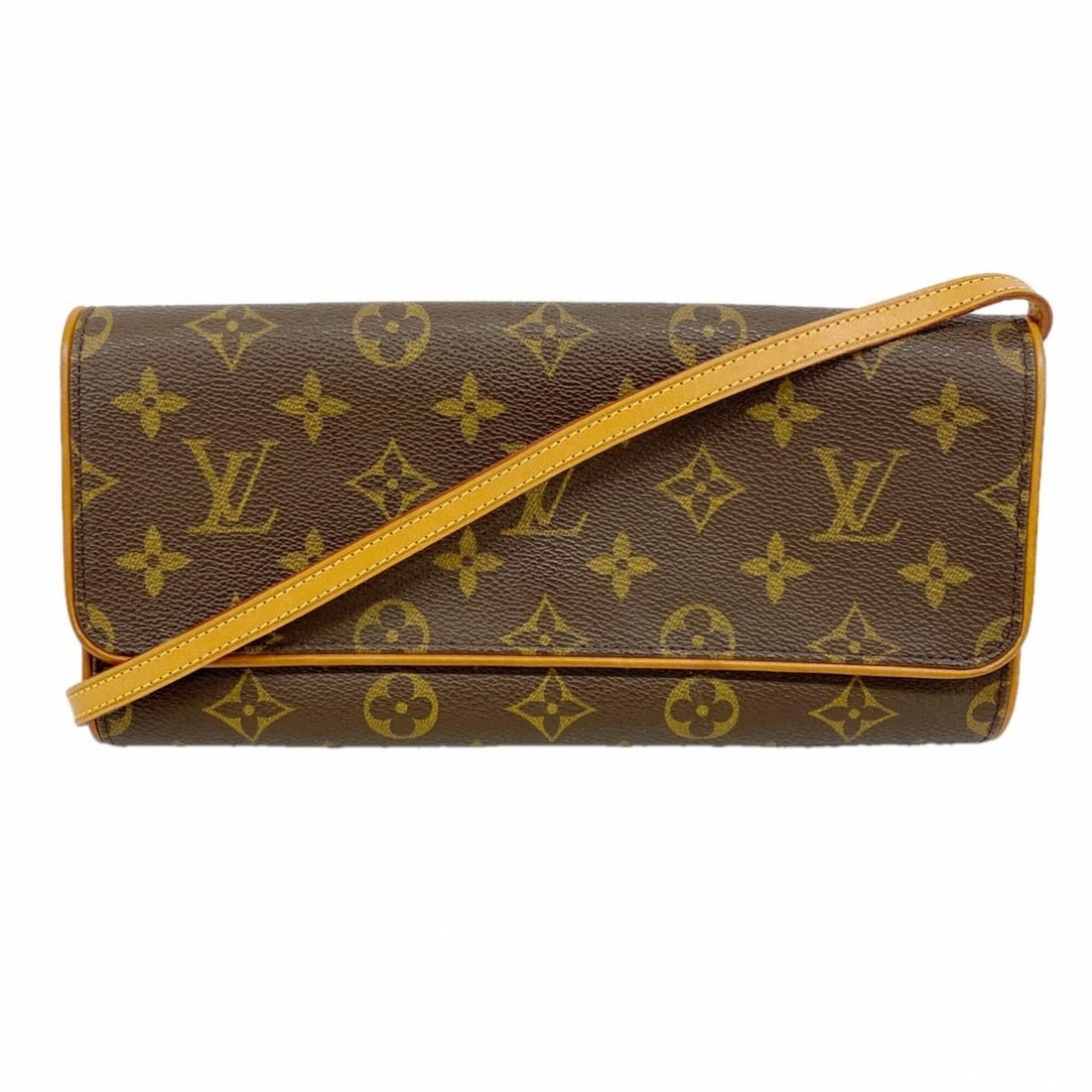 Louis Vuitton Monogram Pochette Twin GM Shoulder Bag M51852 Brown Women's: --- Catalog ---Category: SizeSize (HxWxD): 12.5cm x 24.5cm x 3.5cm / 4.92'' x 9.64'' x 1.37''Category: DesignType: Shoulder bagColor: BrownGender: WomenCategory: GeneralMPN: M51852Brand: Louis Vuitton