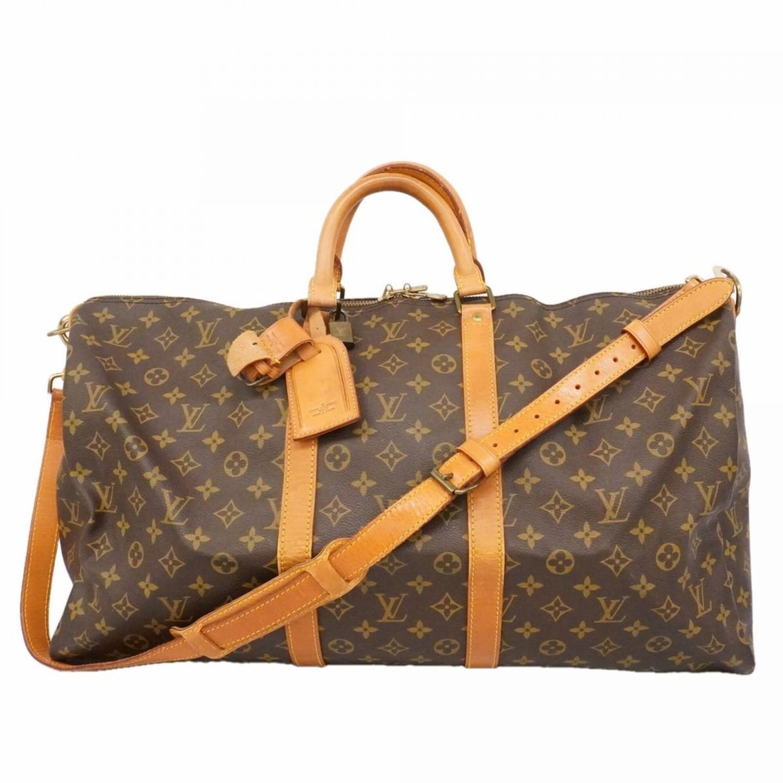 Louis Vuitton Bags - Boston Monogram Keepall Bandoulière 55 M41414 Brown Men's & Women's: --- Catalog ---Category: SizeSize (HxWxD): 31cm x 55cm x 26cm / 12.2'' x 21.65'' x 10.23''Category: DesignType: Boston bagColor: BrownGender: Men,WomenCategory: GeneralMPN: M41414Brand: Louis Vuitton-