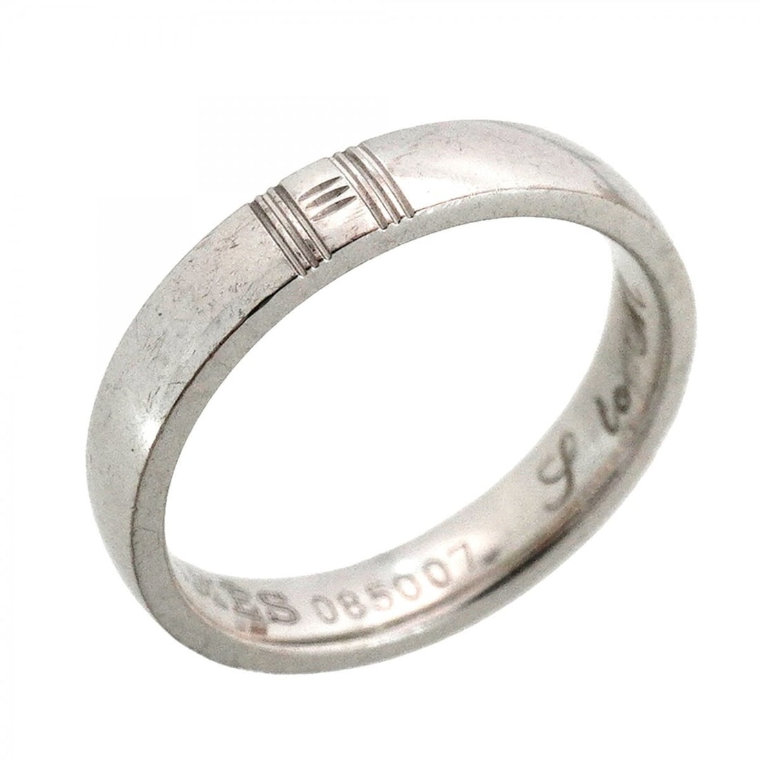 Hermes Alliance Kelly Ring, 18K White Gold, Size 44, Women's (1 of 10)