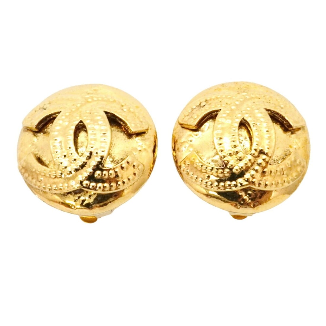 Chanel Earrings, Coco Mark Circle, GP Plated Gold, Women's: --- Catalog ---Category: SizeSize (HxWxD): 22.80mm x 22.60mm / 0.90'' x 0.89''Category: DesignType: Clip earringsColor: GoldGender: WomenMaterial: Gold platingCategory: GeneralBrand: Chanel--- Item Li