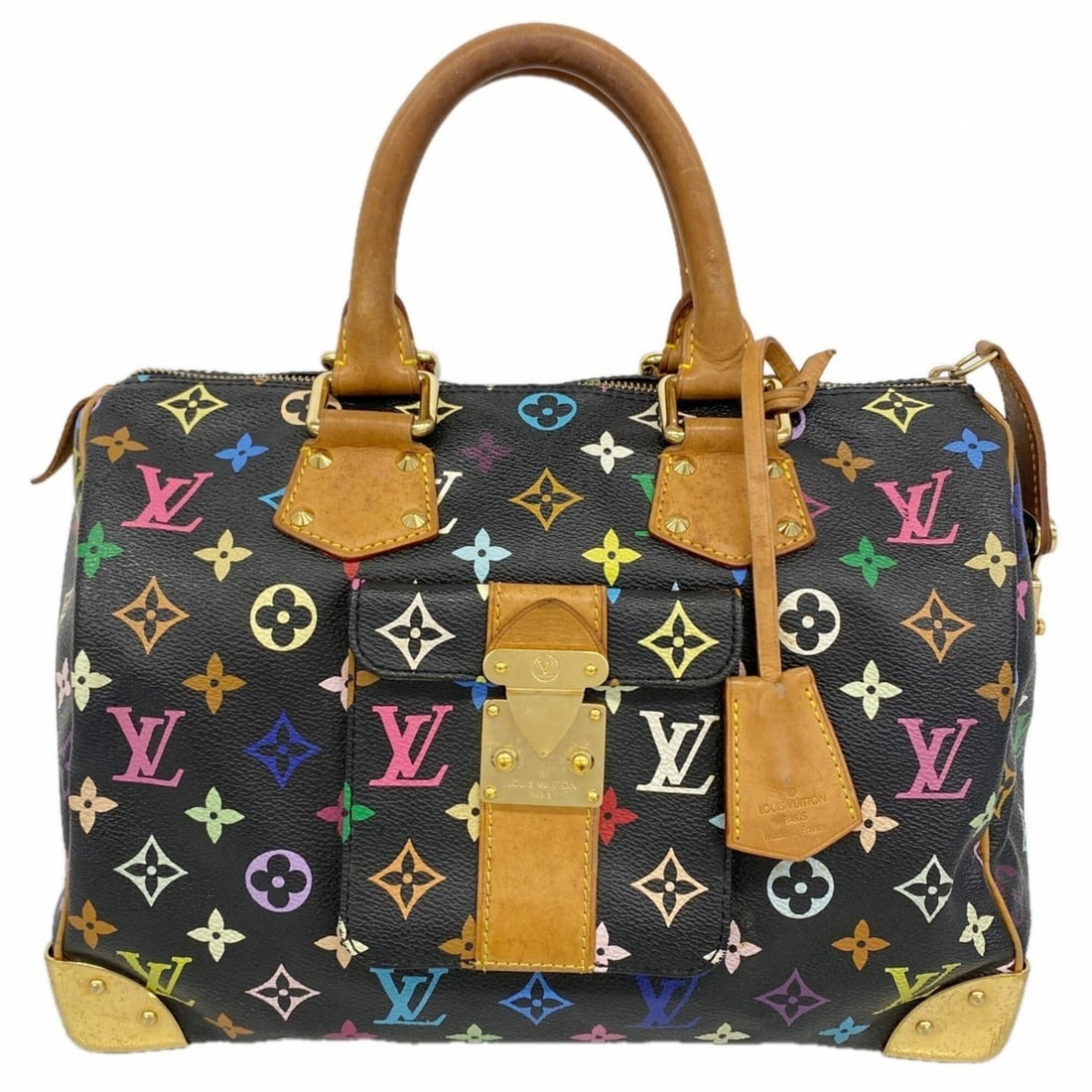 Louis Vuitton Monogram Multicolor Speedy 30 Handbag M92642 Noir (Women's): --- Catalog ---Category: SizeSize (HxWxD): 21cm x 30.5cm x 18cm / 8.26'' x 12'' x 7.08''Category: DesignType: HandbagColor: NoirGender: WomenCategory: GeneralMPN: M92642Brand: Louis Vuitton--- Item Li