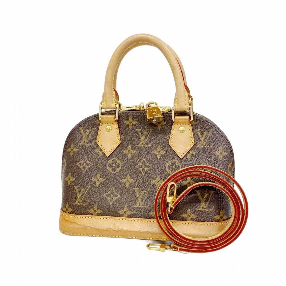 Louis Vuitton Alma BB Monogram Handbag M46990 Brown 2-way bag for women: --- Catalog ---Category: SizeSize (HxWxD): 17.5cm x 23.5cm x 11cm / 6.88'' x 9.25'' x 4.33''Category: DesignType: HandbagColor: BrownGender: WomenCategory: GeneralMPN: M46990Brand: Louis Vuitton--- It