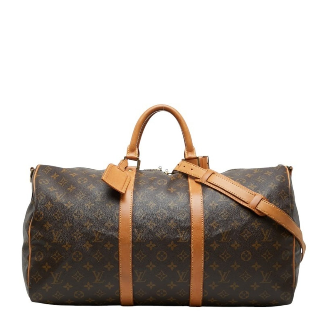 Louis Vuitton Monogram Keepall Bandoulière 50 Boston Bag Shoulder 2WAY M41416 Brown Leather Women's (1 of 13)