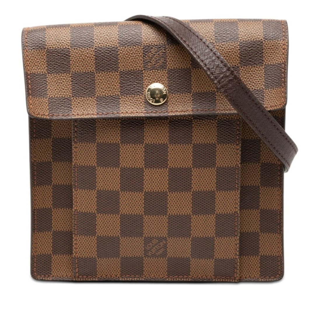 Louis Vuitton Damier Pimlico Shoulder Bag N45272 Brown Leather Women's LOUIS VUITTON: --- Catalog ---Category: SizeSize (HxWxD): 18.5cm x 18cm x 2.5cm / 7.28'' x 7.08'' x 0.98''Category: DesignType: Shoulder bagColor: BrownGender: WomenMaterial: PVC , Leather Category: GeneralMPN: N452