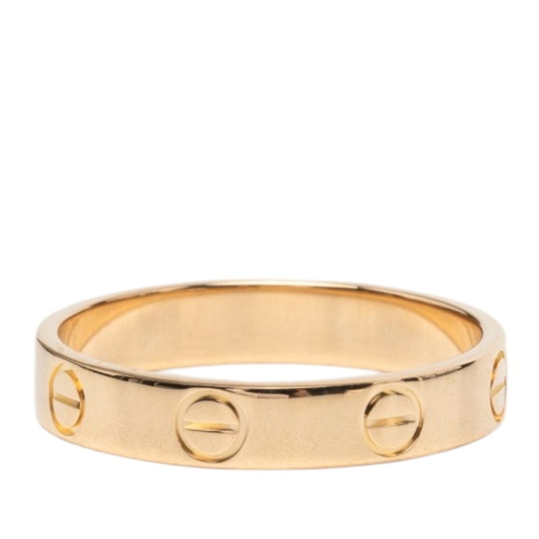 Cartier Mini Love Ring, Size #53, 18K Yellow Gold (750), Women's.: --- Catalog ---Category: SizeJP Size: 12.5US Size: 6.5Category: DesignType: Band ringColor: Yellow goldGender: WomenMaterial: Yellow gold (18K)Category: GeneralBrand: Cartier--- Item List ---Section: 