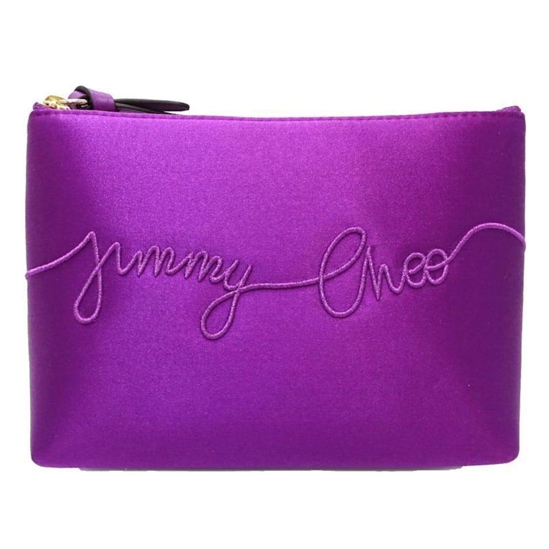 JIMMY CHOO Raina Pouch Bag, Logo, Satin, Purple, Women's, 182030: --- Catalog ---Category: SizeSize (HxWxD): 13cm x 16cm x 5cm / 5.11'' x 6.29'' x 1.96''Category: DesignType: PouchColor: PurpleGender: WomenMaterial: Satin Category: GeneralBrand: Jimmy ChooCountry of