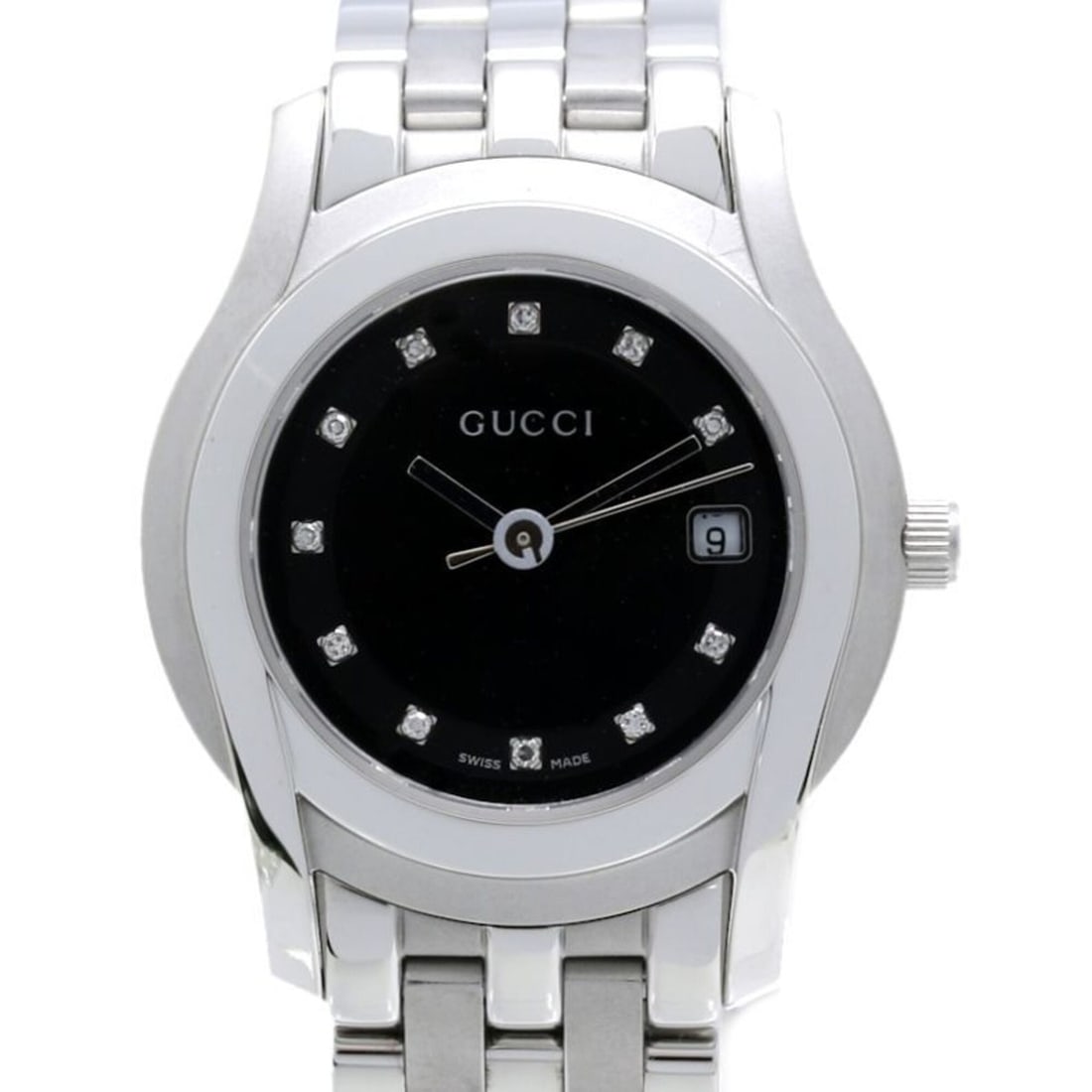 GUCCI G-Class 11-Diamond Watch YA055504 5500L Women's Stainless Steel 40444 (1 of 20)