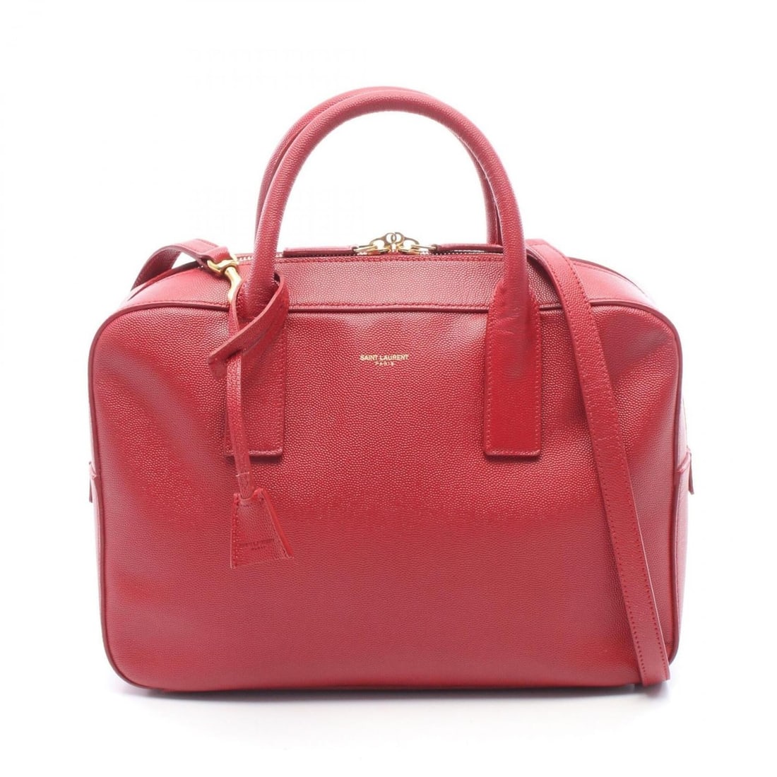 Yves Saint Laurent Saint Laurent Paris Museum 2-Way Handbag, Leather, Women's, Red, 334563: --- Catalog ---Category: SizeSize (HxWxD): 22cm x 31cm x 9cm / 8.66'' x 12.2'' x 3.54''Category: DesignType: HandbagColor: Red colorGender: WomenMaterial: Leather Category: GeneralMPN: 334563Brand: Yv