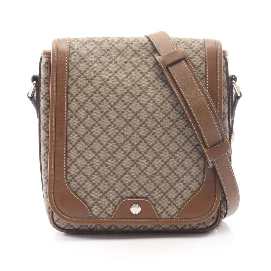 Gucci Diamante Shoulder Bag/Handbag, Coated Canvas and Leather, Men's/Women's, Beige/Brown, 295679 (1 of 10)