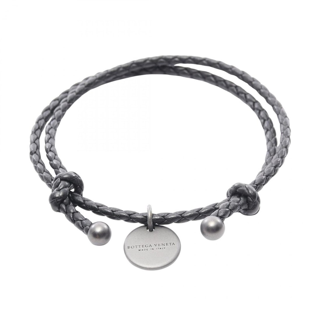 Bottega Veneta Intrecciato Bracelet, Leather Accessory, Men's & Women's, Black, 339580: --- Catalog ---Category: SizeLength: 18cm / 7.08''Category: DesignType: Charm braceletColor: BlackGender: MenMaterial: LeatherCategory: GeneralBrand: Bottega Veneta--- Item List ---Section: ConditionR