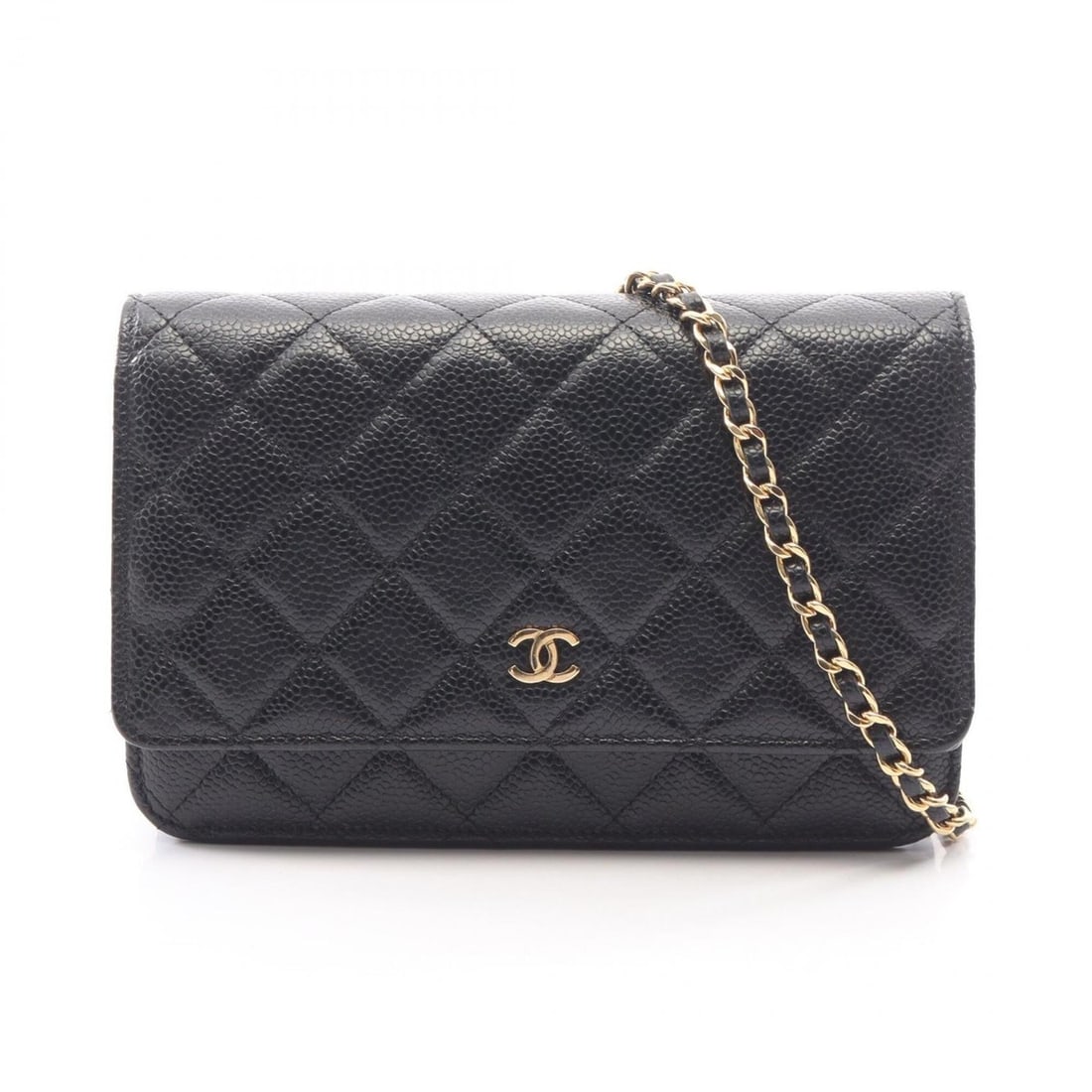 Chanel Matelassé Shoulder Bag/Handbag, Calfskin Leather, Women's, Black: --- Catalog ---Category: SizeSize (HxWxD): 12cm x 19cm x 3.5cm / 4.72'' x 7.48'' x 1.37''Category: DesignType: Handbag, Shoulder bagColor: BlackGender: WomenMaterial: Leather Hardware Color: GoldLeath