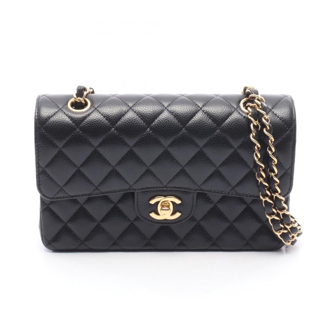 Chanel Matelassé Double Flap Shoulder Bag/Handbag, Calfskin Leather, Women's, Black: --- Catalog ---Category: SizeSize (HxWxD): 14cm x 23cm x 6cm / 5.51'' x 9.05'' x 2.36''Category: DesignType: Handbag, Shoulder bagColor: BlackGender: WomenMaterial: Leather Hardware Color: GoldLeather