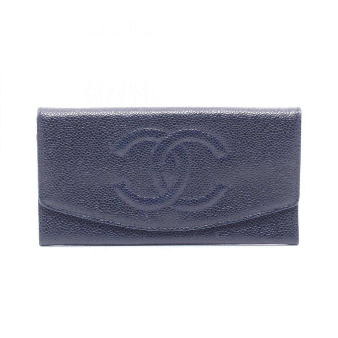 Chanel Coco Mark Bi-fold Long Wallet, Calfskin Leather, Women's, Navy: --- Catalog ---Category: SizeSize (HxWxD): 10.5cm x 19cm x 1.5cm / 4.13'' x 7.48'' x 0.59''Category: DesignType: Long wallet (bi-fold)Color: NavyGender: WomenMaterial: Leather Leather/Fur Type: Calfsk
