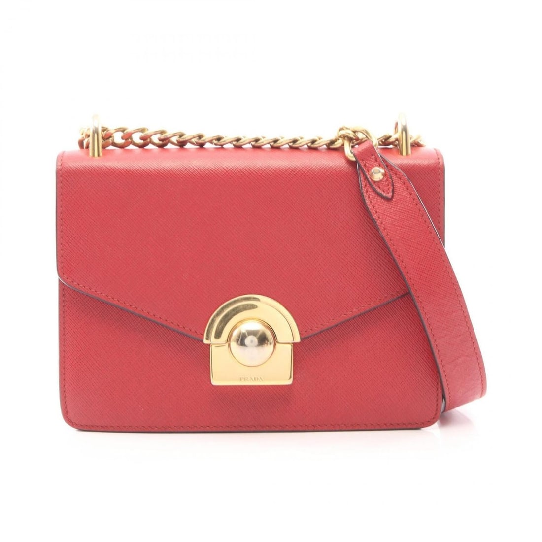 Prada PRADA Shoulder Bag Handbag Saffiano Leather Women's Red: --- Catalog ---Category: SizeSize (HxWxD): 14cm x 20cm x 6cm / 5.51'' x 7.87'' x 2.36''Category: DesignType: Handbag, Shoulder bagColor: Red colorGender: WomenMaterial: Leather Leather/Fur Type: Saffi