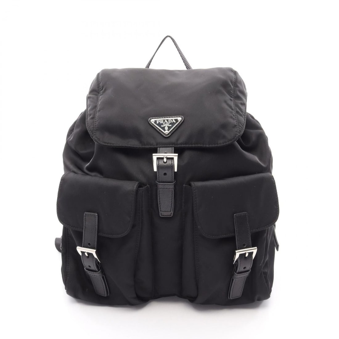 Prada VELA Backpack/Handbag, Nylon & Saffiano Leather, Women's, Black (BZ2811) (1 of 13)