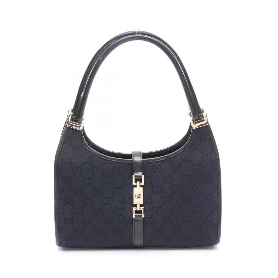 Gucci Jackie GG Canvas Handbag, and Leather, Women's, Black, 002-1068 (1 of 14)