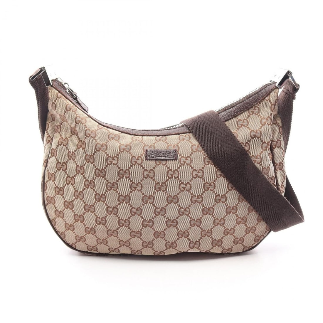 Gucci GG Canvas Shoulder Bag/Handbag, and Leather, Women's, Beige/Brown, Item No. 122790: --- Catalog ---Category: SizeSize (HxWxD): 20cm x 31cm x 5cm / 7.87'' x 12.2'' x 1.96''Category: DesignType: Shoulder bagColor: Beige, BrownGender: WomenMaterial: Canvas , Leather Category: GeneralBra