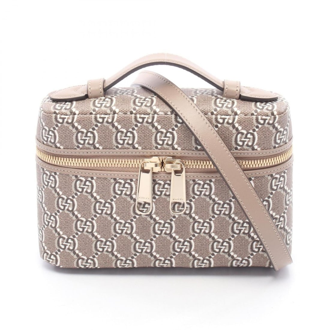 Gucci GG Shadow Mini 2-Way Handbag, Coated Canvas Leather, Women's, Gray/Brown/Multicolor, 795058: --- Catalog ---Category: SizeSize (HxWxD): 12.5cm x 19.5cm x 6.5cm / 4.92'' x 7.67'' x 2.55''Category: DesignType: HandbagColor: Brown, Gray, Multi-colorGender: WomenMaterial: PVC , Coated canvas , Le