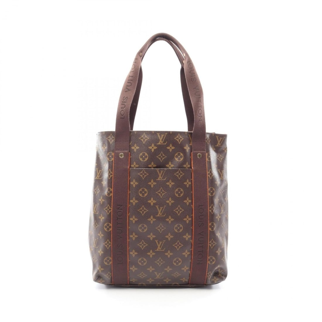 Louis Vuitton Cabas Beaubourg Monogram Tote Bag Handbag, Coated Canvas and Leather, Pattern, Men's: --- Catalog ---Category: SizeSize (HxWxD): 37cm x 32cm x 10cm / 14.56'' x 12.59'' x 3.93''Strap Length: 56cm / 22.04''Category: DesignType: Tote bagColor: BrownGender: Men,WomenMaterial: Monogram , Le