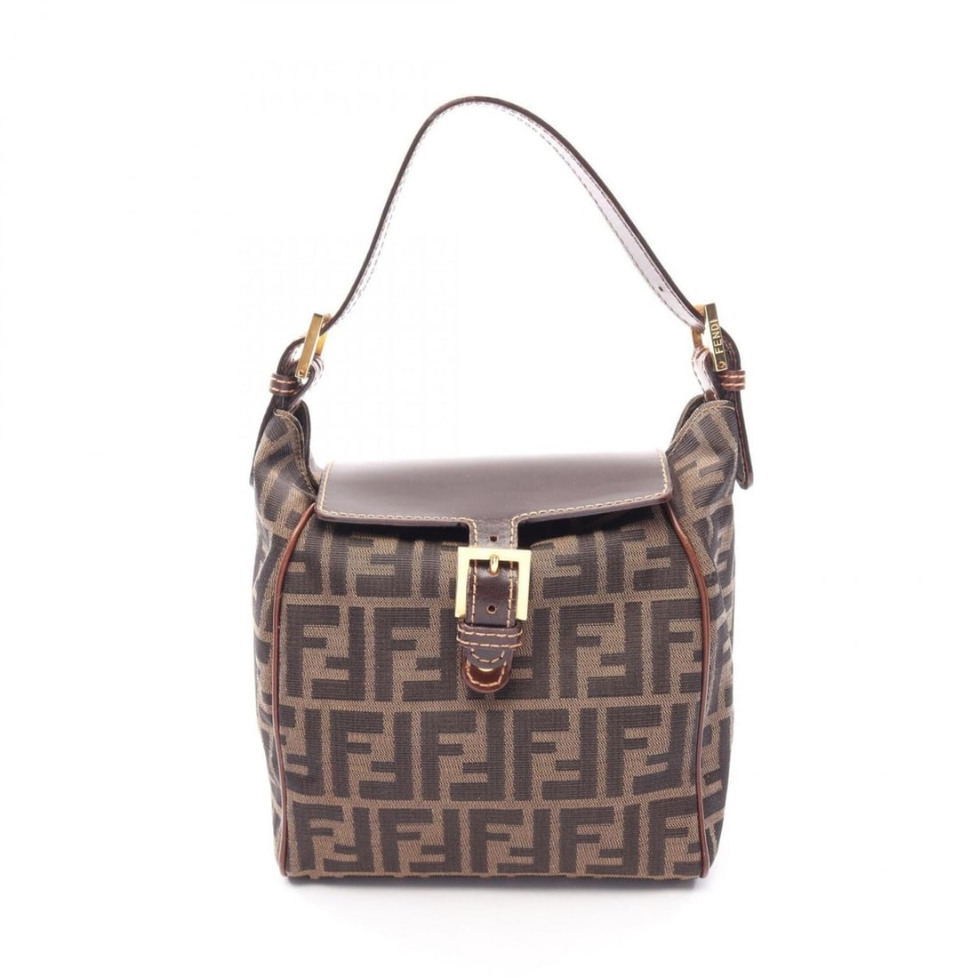 Fendi Zucca Handbag, Canvas and Leather, Women's, Brown, 15214: --- Catalog ---Category: SizeSize (HxWxD): 20cm x 19cm x 14cm / 7.87'' x 7.48'' x 5.51''Category: DesignType: HandbagColor: BrownGender: WomenMaterial: Canvas , Leather Category: GeneralLine: ZuccaBra