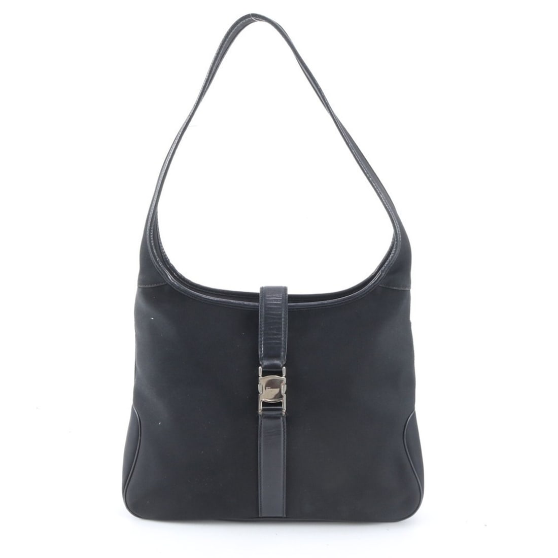 Salvatore Ferragamo Vara Leather Nylon One-Shoulder Bag, Shoulder Handbag, Black, Women's: --- Catalog ---Category: SizeSize (HxWxD): 24cm x 31cm x 4cm / 9.44'' x 12.2'' x 1.57''Category: DesignType: Handbag, Shoulder bagColor: BlackGender: WomenMaterial: Leather , Nylon Category: GeneralBr