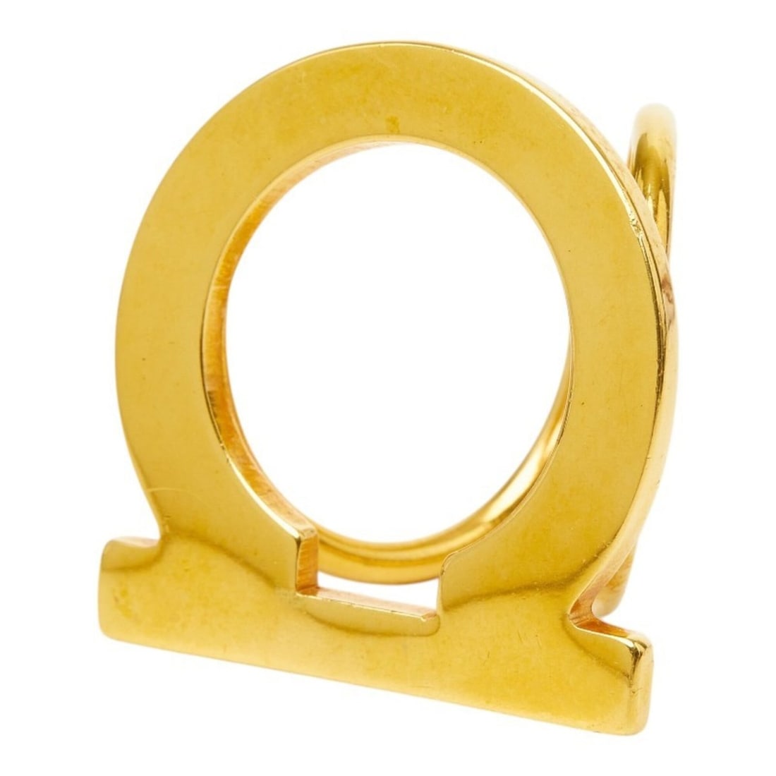 Salvatore Ferragamo Gancini Scarf Ring, Gold Plated (GP), Women's: --- Catalog ---Category: DesignType: Scarf ringColor: GoldGender: WomenCategory: GeneralBrand: Salvatore FerragamoCategory: Physical PropertiesSize (HxWxD): 4.03cm x 3.95cm / 1.58'' x 1.55''--- Item L
