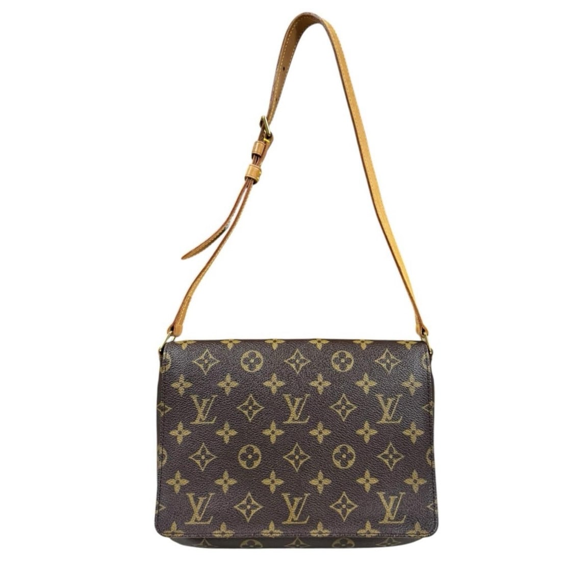 Louis Vuitton Musette Tango Short Monogram Shoulder Bag, Canvas M51257 Brown, Women's LOUIS VUITTON: --- Catalog ---Category: SizeSize (HxWxD): 18.5cm x 25cm x 5cm / 7.28'' x 9.84'' x 1.96''Category: DesignType: Shoulder bagColor: BrownGender: WomenMaterial: Monogram , Canvas Category: GeneralBrand: 