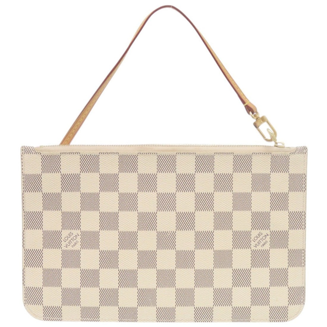 Louis Vuitton Neverfull Pouch for MM/GM, Damier Azur, Handbag Pouch, LV 0894-2 LOUIS VUITTON: --- Catalog ---Category: SizeSize (HxWxD): 15cm x 24.5cm / 5.9'' x 9.64''Category: DesignType: HandbagColor: WhiteGender: WomenMaterial: Damier Azur Category: GeneralBrand: Louis VuittonCountry of Ori