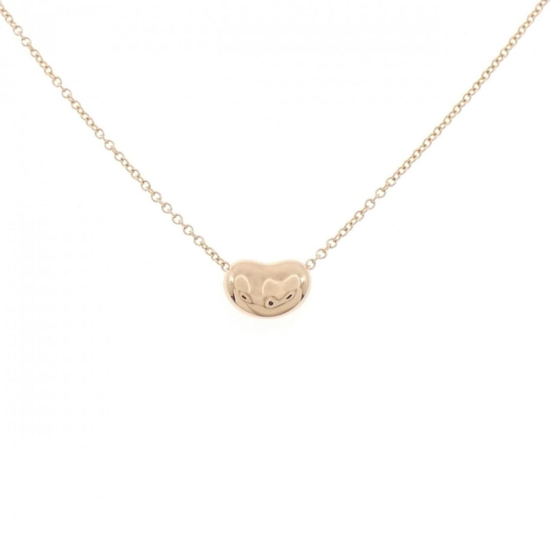 Tiffany Bean Necklace: --- Catalog ---Category: SizePendant Size: 6.3mm x 9mm / 0.24'' x 0.35''Neck Circumference: 41 cm / 16.14''Category: DesignGender: WomenMaterial: Pink gold (18K)Pendant Type: PendantNecklace Type: