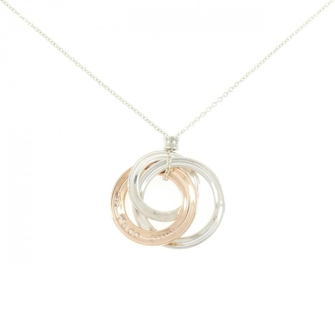 Tiffany & Co. 1837 Interlocking Circle Necklace: --- Catalog ---Category: SizePendant Size: 25.2mm x 22.7mm / 0.99'' x 0.89''Neck Circumference: 44 cm / 17.32''Category: DesignGender: WomenMaterial: Silver 925Pendant Type: PendantNecklace Type: Neck