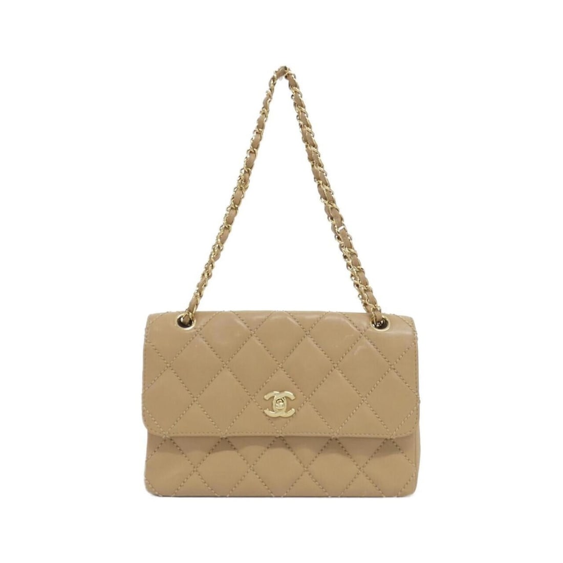 Chanel Wild Stitch Line 14687 Shoulder Bag: --- Catalog ---Category: SizeSize (HxWxD): 17cm x 25cm x 6cm / 6.69'' x 9.84'' x 2.36''Category: DesignType: Shoulder bagColor: BeigeGender: WomenHardware Color: GoldCategory: GeneralMPN: 14687Brand: 