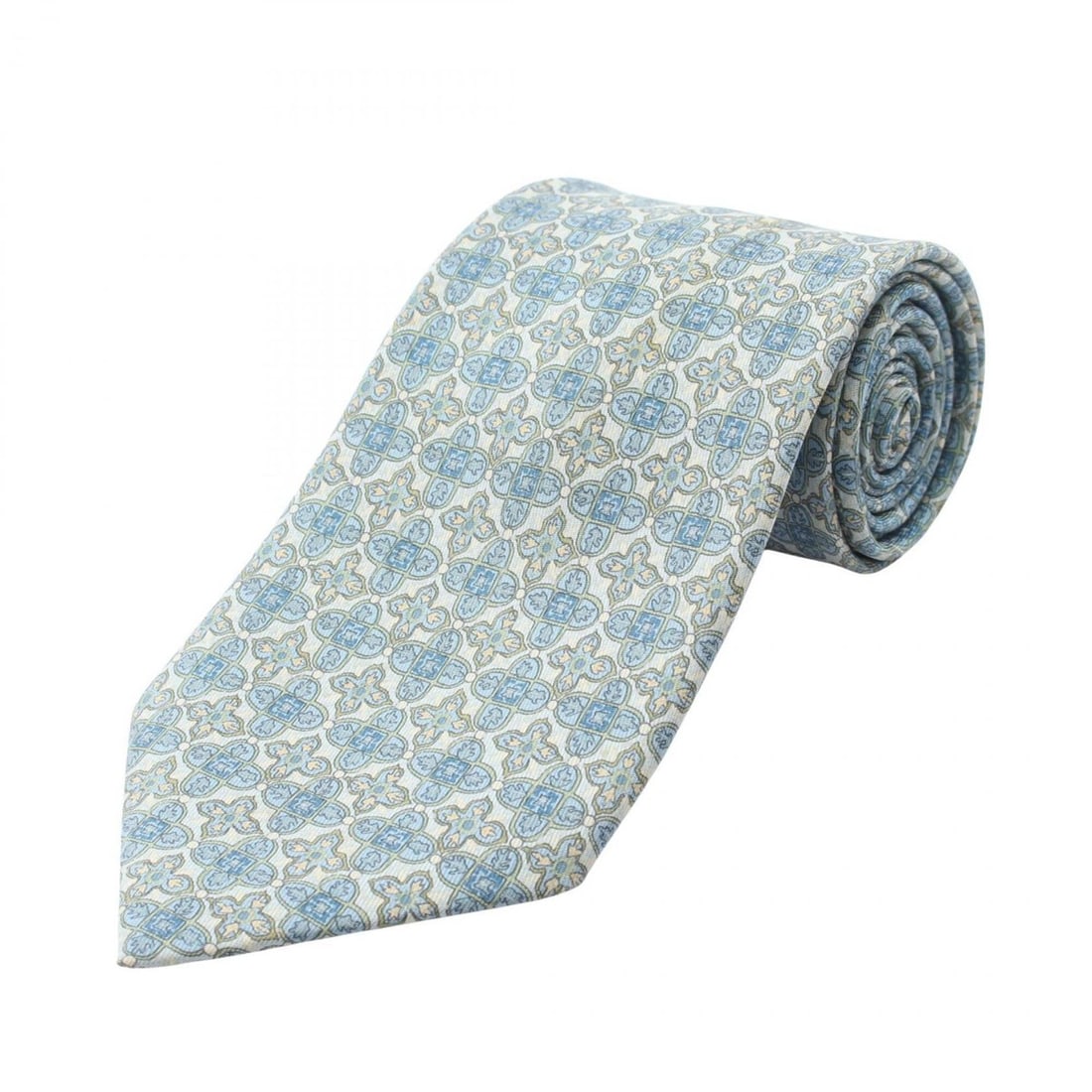 Hermes HERMES all-over pattern tie, silk, men's, blue tones, multicolor: --- Catalog ---Category: SizeTotal Length: 142cm / 55.9''Category: DesignType: CravatColor: Blue, Multi-colorGender: MenMaterial: Silk Category: GeneralBrand: Hermes--- Item List ---Section: Condition