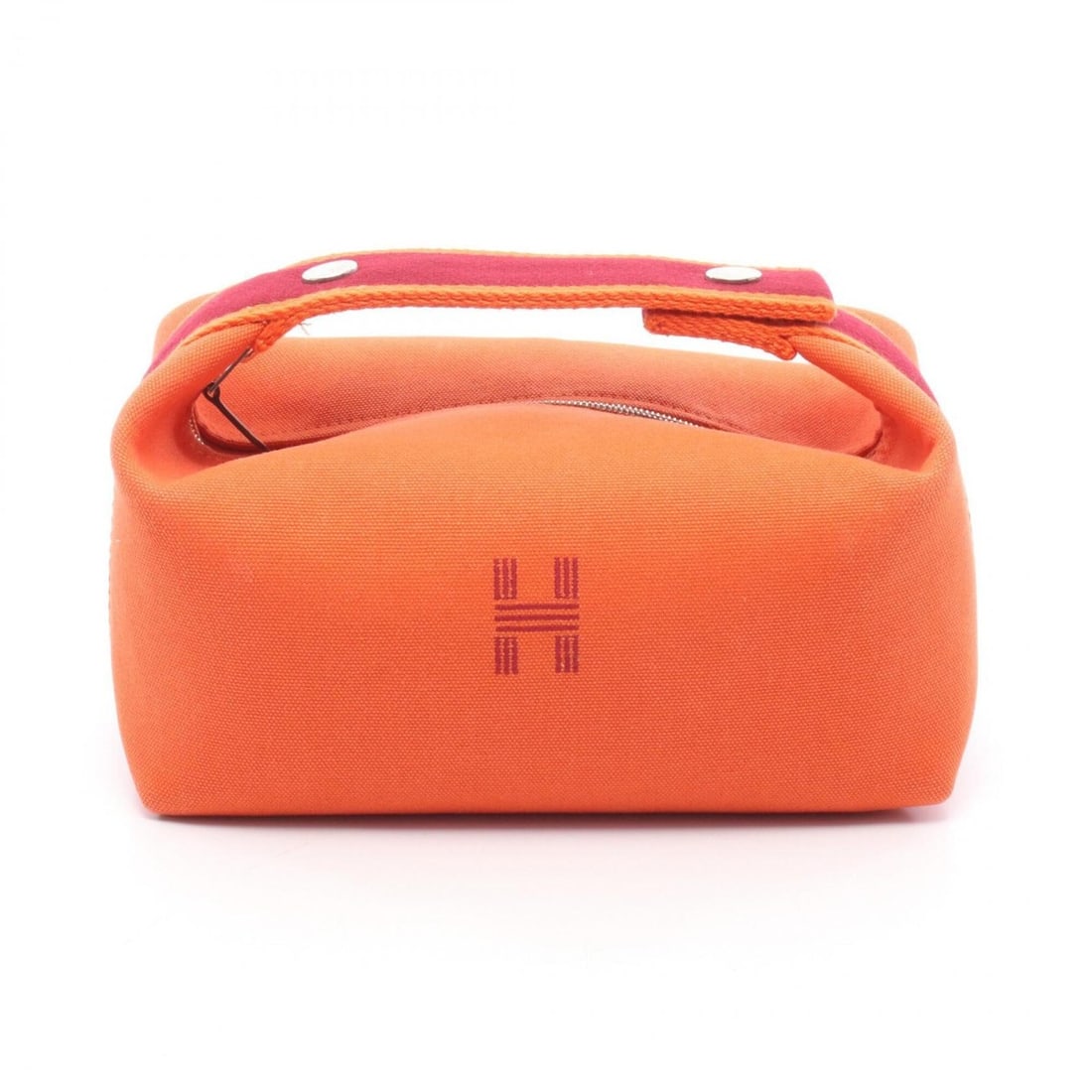Hermes Bride à Brac PM Handbag, Canvas, Women's, Orange/Burgundy, H104222M 05: --- Catalog ---Category: SizeSize (HxWxD): 10cm x 21cm x 13cm / 3.93'' x 8.26'' x 5.11''Category: DesignType: HandbagColor: Bordeaux, Feu, OrangeGender: WomenMaterial: Canvas Hardware Color: SilverCat
