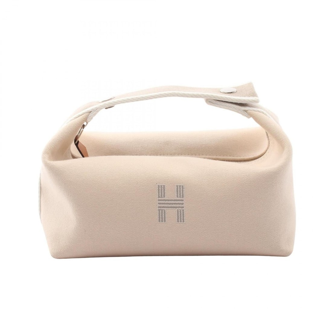 Hermes Bride à Bracque PM Natural Canvas Handbag for Women (Beige/White): --- Catalog ---Category: SizeSize (HxWxD): 10cm x 21cm x 13cm / 3.93'' x 8.26'' x 5.11''Category: DesignType: HandbagColor: Beige, Natural, WhiteGender: WomenMaterial: Canvas Hardware Color: SilverCat