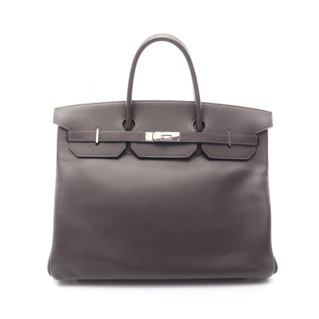 Hermes Birkin 40 Ebene Handbag, Vache Trekking, Women's, Brown: --- Catalog ---Category: SizeSize (HxWxD): 30cm x 40cm x 21cm / 11.81'' x 15.74'' x 8.26''Category: DesignType: HandbagColor: BrownGender: WomenHardware Color: SilverCategory: GeneralBrand: Hermes--- 