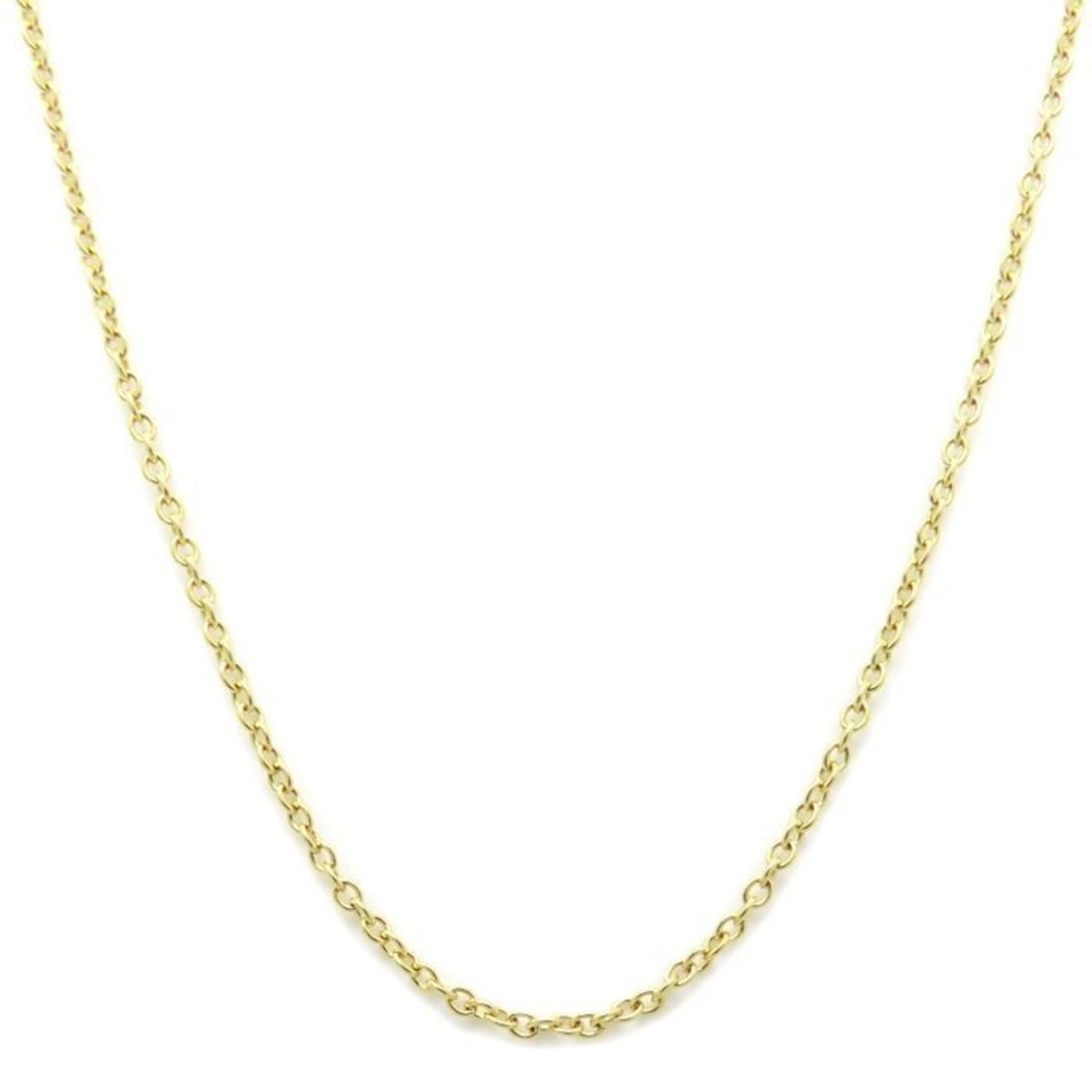 TIFFANY&Co. Tiffany Chain Necklace 40.5cm K18YG Women's 295644: --- Catalog ---Category: SizeWidth: 1.2mm / 0.05''Weight: 1.8g / 0.06oz.Neck Circumference: 40.5 cm / 15.94''Category: DesignGender: WomenMaterial: Yellow gold (18K)Necklace Type: NecklaceCategory: Ge