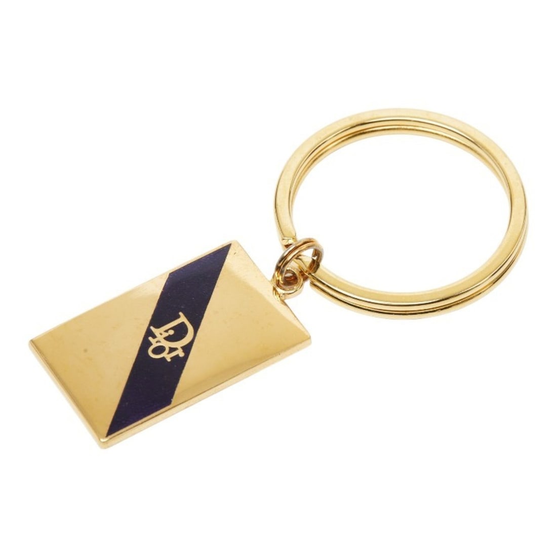 Christian Dior Dior Logo Plate Keychain Charm Gold Black Plated GP Women's: --- Catalog ---Category: DesignType: KeyringColor: Black, GoldGender: WomenMaterial: Gold platingCategory: GeneralBrand: Christian Dior--- Item List ---Section: ConditionRanking: Rank AB Used - Traces