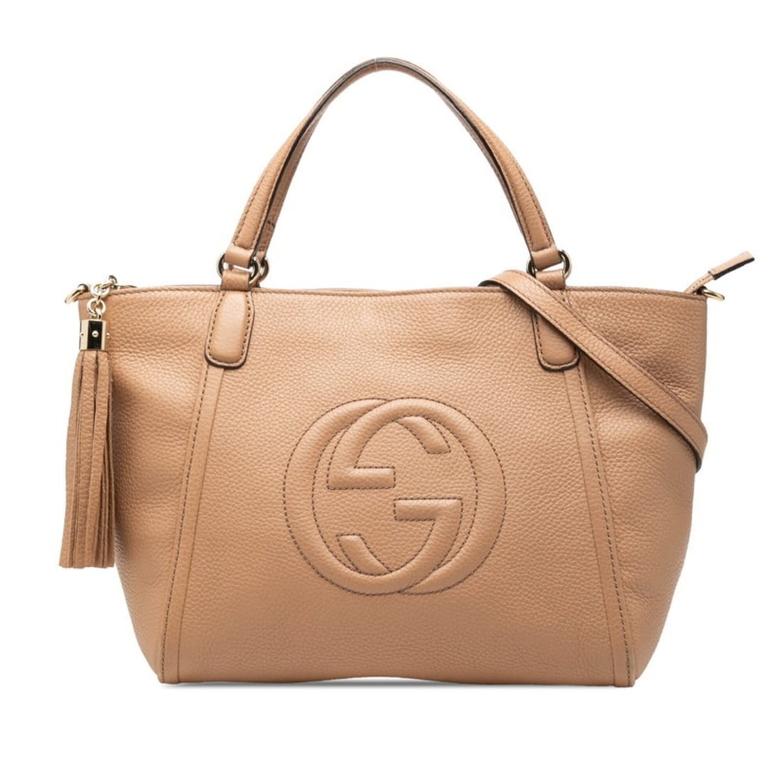 Gucci Soho Tassel Handbag Shoulder Bag 2WAY 369176 Beige Leather Women's GUCCI: --- Catalog ---Category: SizeSize (HxWxD): 23cm x 36cm x 13cm / 9.05'' x 14.17'' x 5.11''Category: DesignType: Handbag, Shoulder bagColor: BeigeGender: WomenMaterial: Leather Category: GeneralMPN: 369