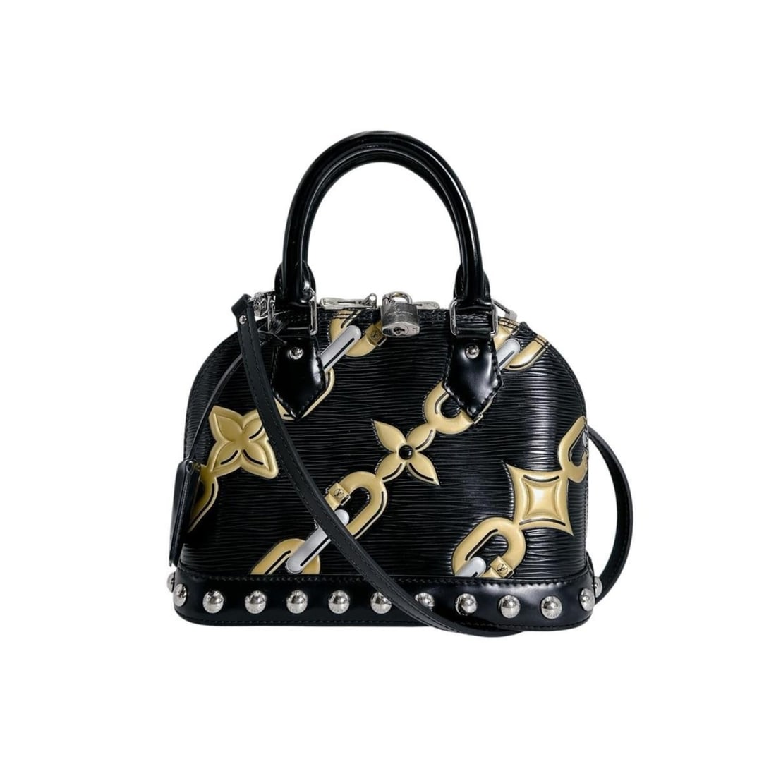 Louis Vuitton Alma BB Shoulder Bag, Chain Pattern, Epi Leather, M42482, Noir: --- Catalog ---Category: SizeSize (HxWxD): 17.5cm x 24cm x 11.5cm / 6.88'' x 9.44'' x 4.52''Category: DesignType: Shoulder bagColor: NoirGender: WomenMaterial: Epi leather Category: GeneralBrand: Loui