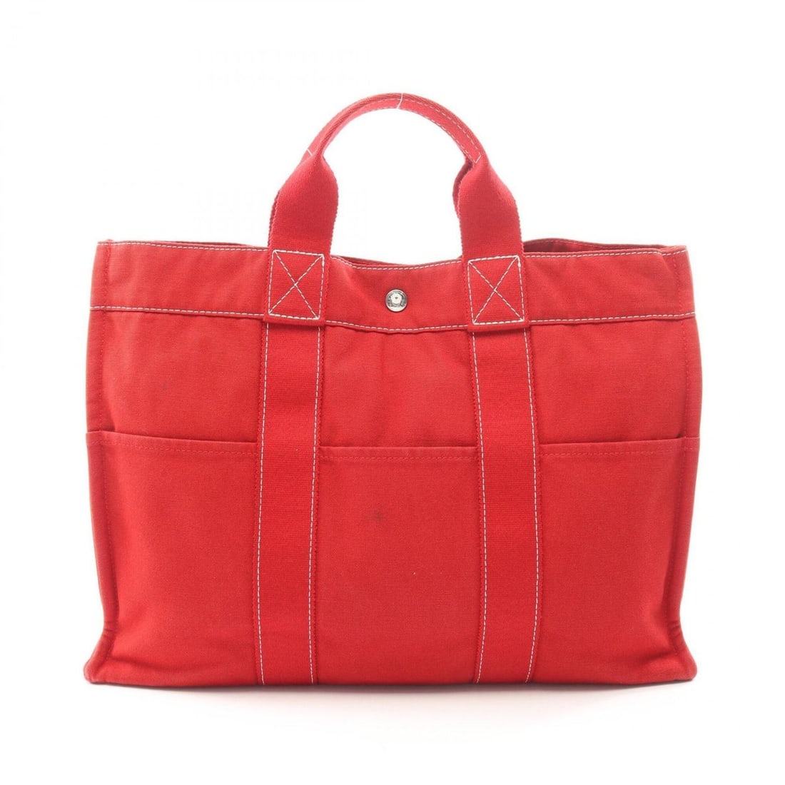 Hermes Sac Deauville MM Tote Bag Handbag Canvas Women's Red: --- Catalog ---Category: SizeSize (HxWxD): 30cm x 41cm x 9cm / 11.81'' x 16.14'' x 3.54''Handle Length: 28cm / 11.02''Category: DesignType: Handbag, Tote bagColor: Red colorGender: WomenMaterial: Canv