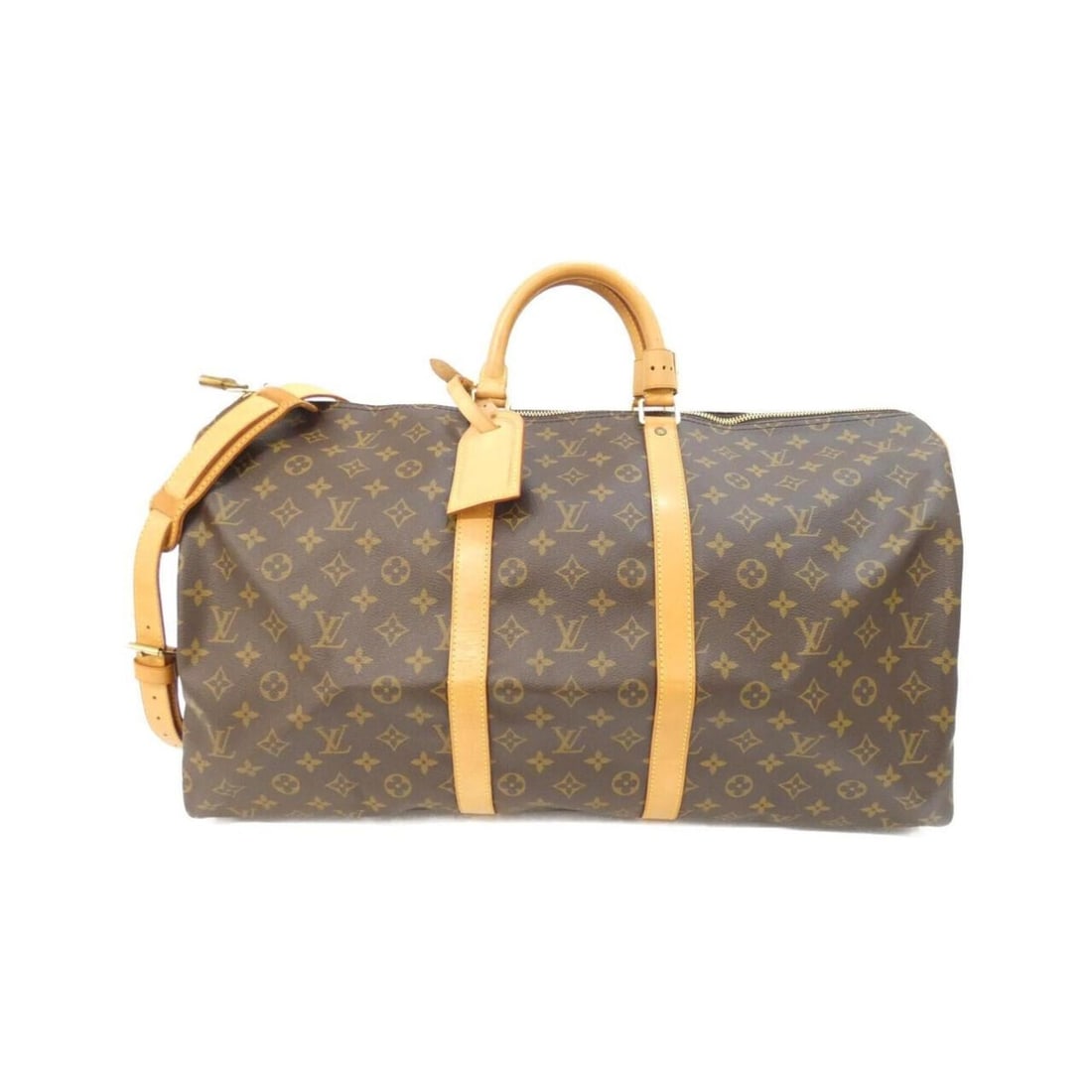 Louis Vuitton Monogram Keepall Bandoulière 55cm M41414 Boston Bag: --- Catalog ---Category: SizeWeight: 1.27kg / 2.79lb.Size (HxWxD): 31cm x 55cm x 24cm / 12.2'' x 21.65'' x 9.44''Strap Length: 101cm - 119cm / 39.76'' - 46.85''Handle Length: 29cm / 11.41''Category: D