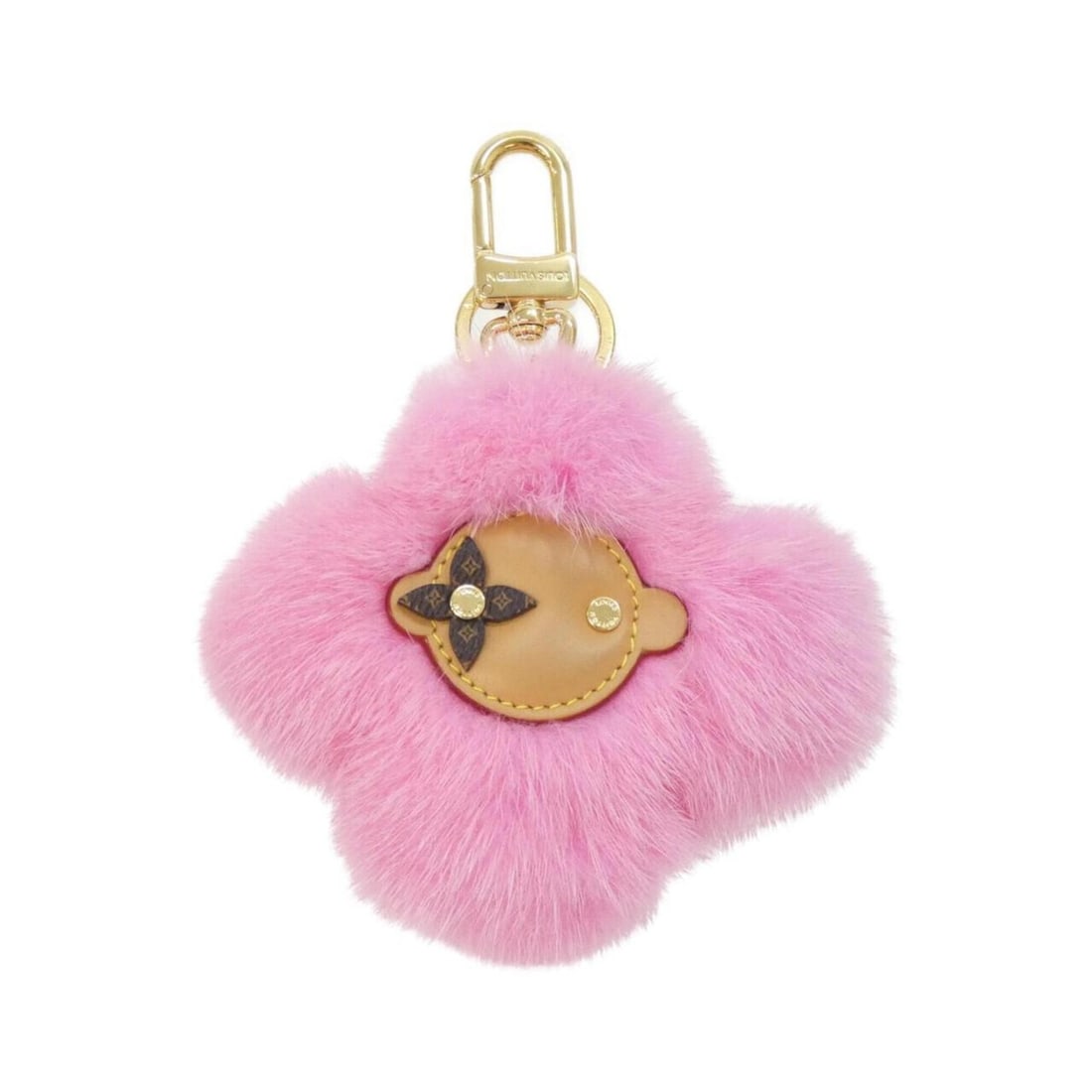 Louis Vuitton Vivienne Vison Keychain M01447 Keyring: --- Catalog ---Category: DesignType: KeyringColor: RoseGender: Women,MenMaterial: Fur, LeatherLeather/Fur Type: Mink furCategory: GeneralBrand: Louis Vuitton--- Item List ---Section: ConditionRanking: