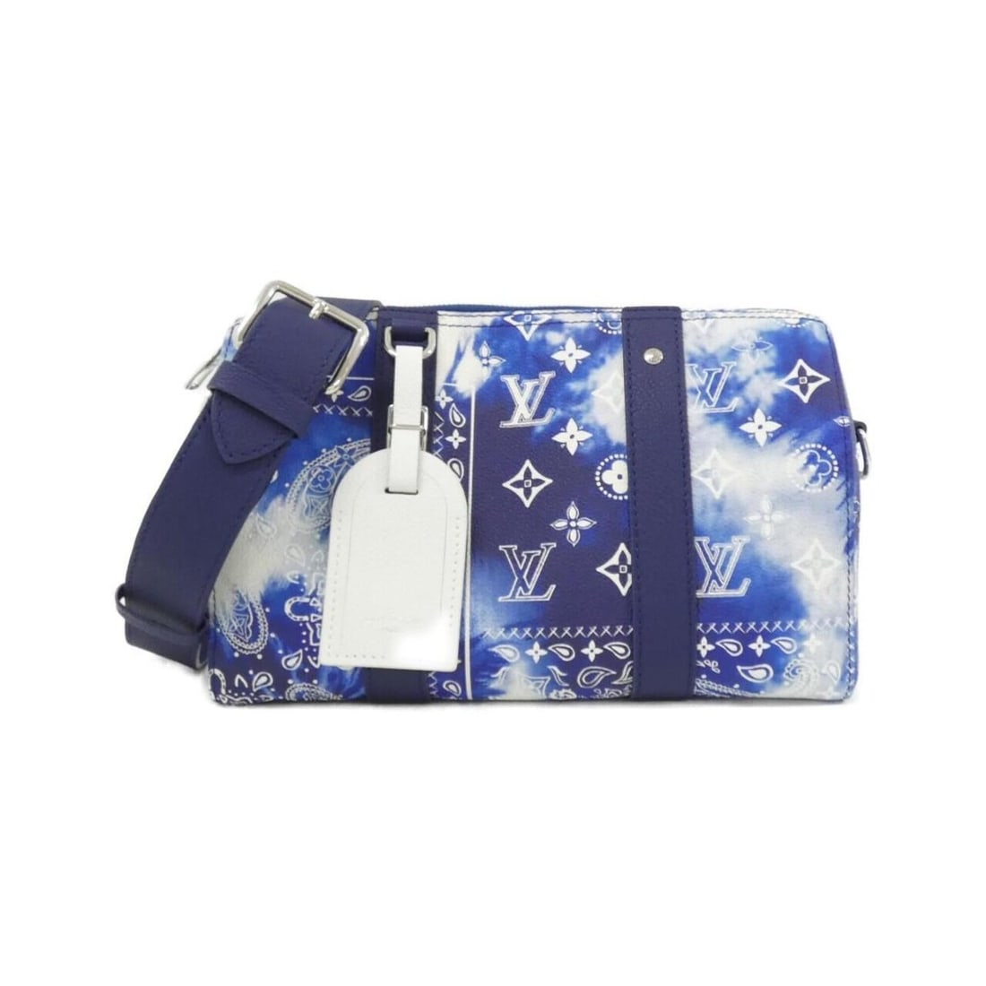 Louis Vuitton Monogram Bandana City Keepall M20555 Shoulder Bag: --- Catalog ---Category: SizeWeight: 670g / 1.47lb.Size (HxWxD): 17cm x 27cm x 13cm / 6.69'' x 10.62'' x 5.11''Strap Length: 115cm - 130cm / 45.27'' - 51.18''Category: DesignType: Shoulder bagColor: B