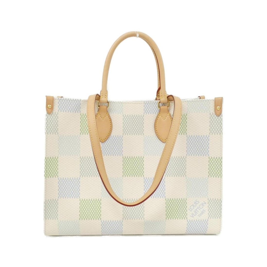Louis Vuitton Damier Riches OnTheGo MM N40518 Handbag: --- Catalog ---Category: SizeSize (HxWxD): 27cm x 35cm x 14cm / 10.62'' x 13.77'' x 5.51''Category: DesignType: HandbagColor: PistacheGender: WomenMaterial: Coated canvas Category: GeneralBrand: Louis
