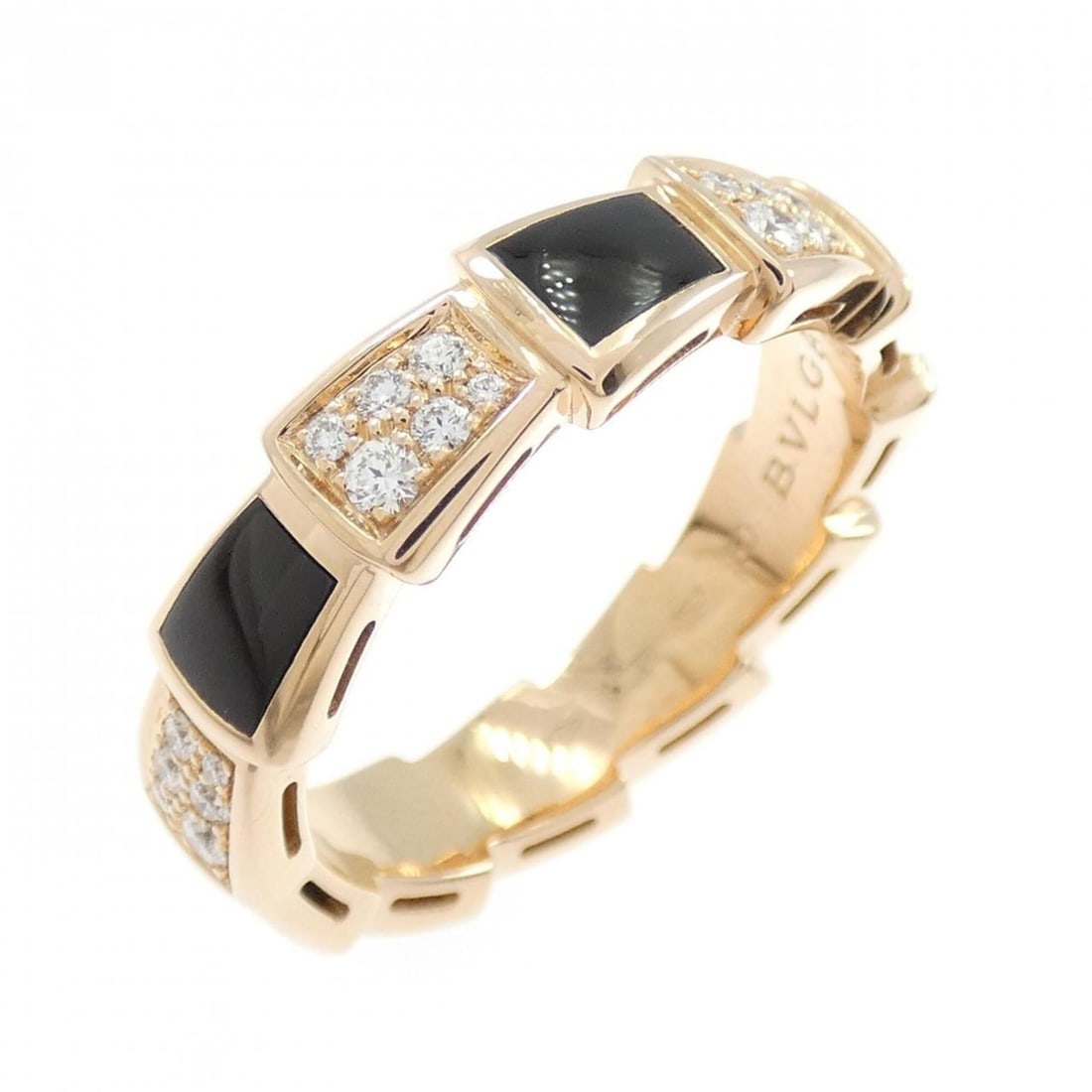Bvlgari Serpenti Viper Ring: --- Catalog ---Category: SizeUS Size: 10Brand Size: 60Category: DesignType: Band ringGender: Women,MenMaterial: Pink gold (18K)Category: GeneralBrand: Bvlgari--- Item List ---Section: ConditionRanking